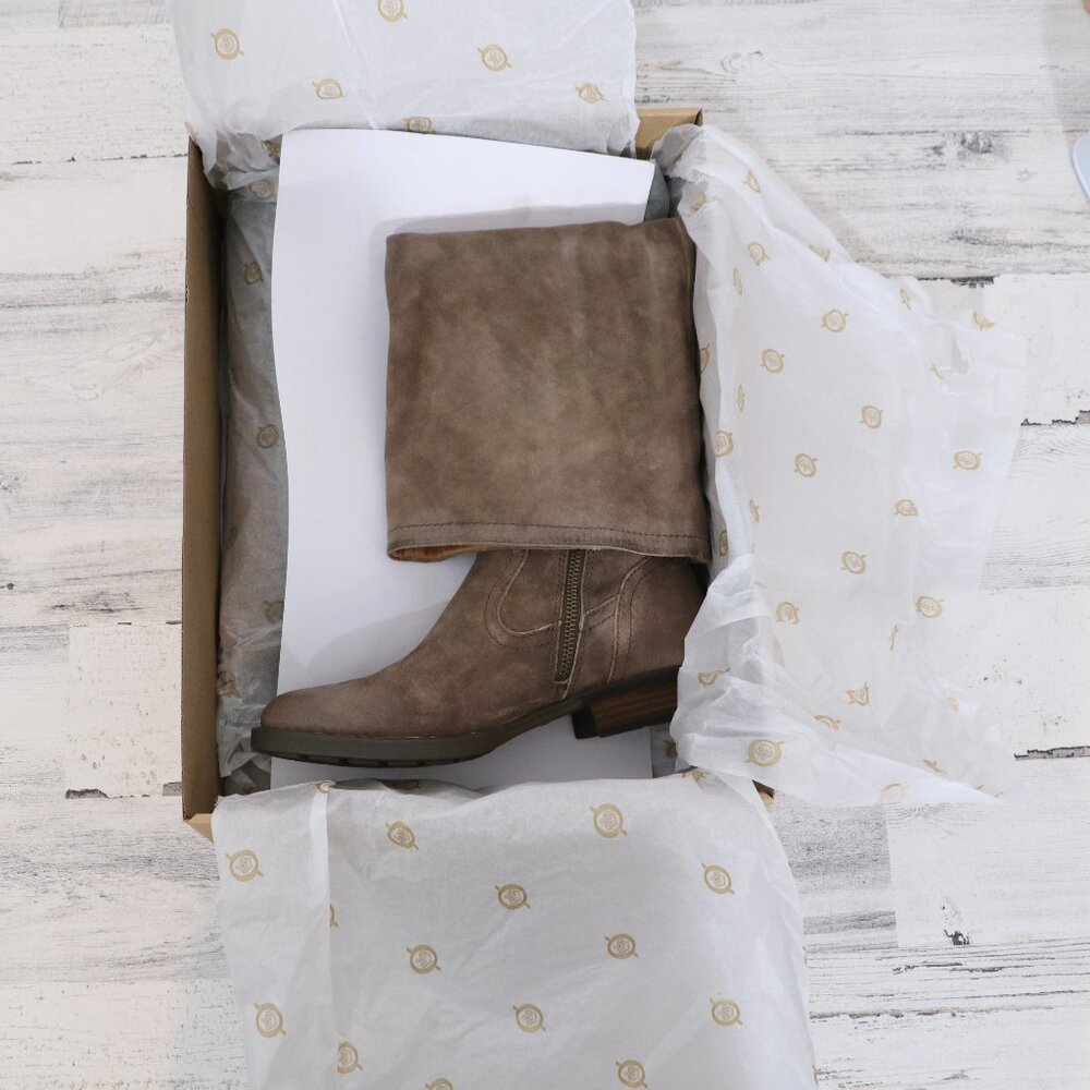 Born Britton Tall Over the Knee Boot Taupe Distressed 7.5 - Picture 10 of 12